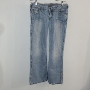 Silver Tia Blue Boot Cut Jeans for Women